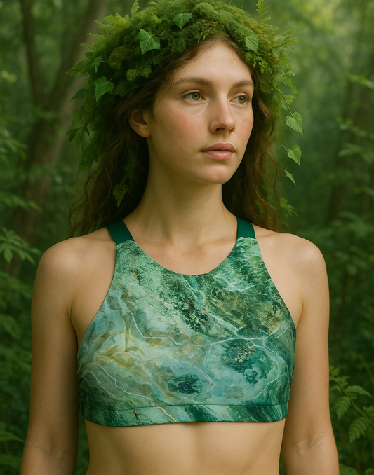 🔥 Phoenix Top – Green Marble